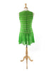 back view of 60s Lime Green Dress