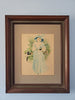 Antique Maud Humphreys framed print, altered.