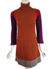 60s/70s Dorothee Bis Turtleneck Minidress - sm, med