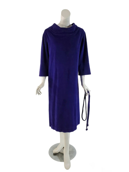 1970s Velour Dress, no belt
