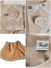 Details of jacket closure, interior and dress label