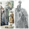 1876 fashion plates of similar bonnets as worn