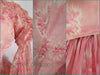 1850s Pink Organdy Evening Gown - bodice details