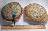 Edwardian Silk Pin Cushions - with ruler