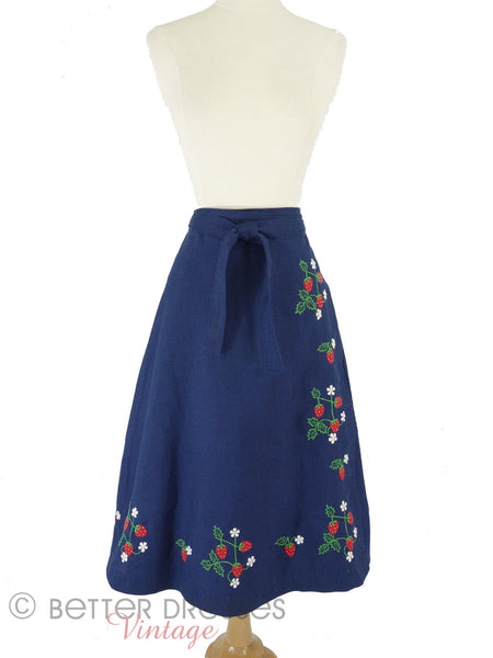 70s Wrap Skirt - front