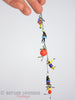 30s/40s Czech Glass Bead People Bracelet - dangling long
