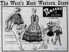 Porters Frontier Fashions advertisement from 1957