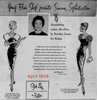 April 1959 Dorothy Litzan for Roban advertisement