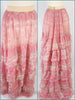 1850s Pink Organdy Evening Gown - skirt without hoop