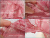 1850s Pink Organdy Evening Gown - letting down tuck