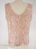 60s Pink Wool Beaded Shell - back