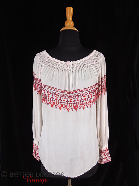 30s/40s Peasant Blouse - front