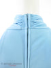 70s Sky Blue Maxi Dress - back neck detail