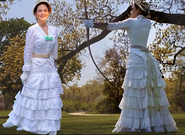 Winona Ryder takes aim at my recreation of her dress.