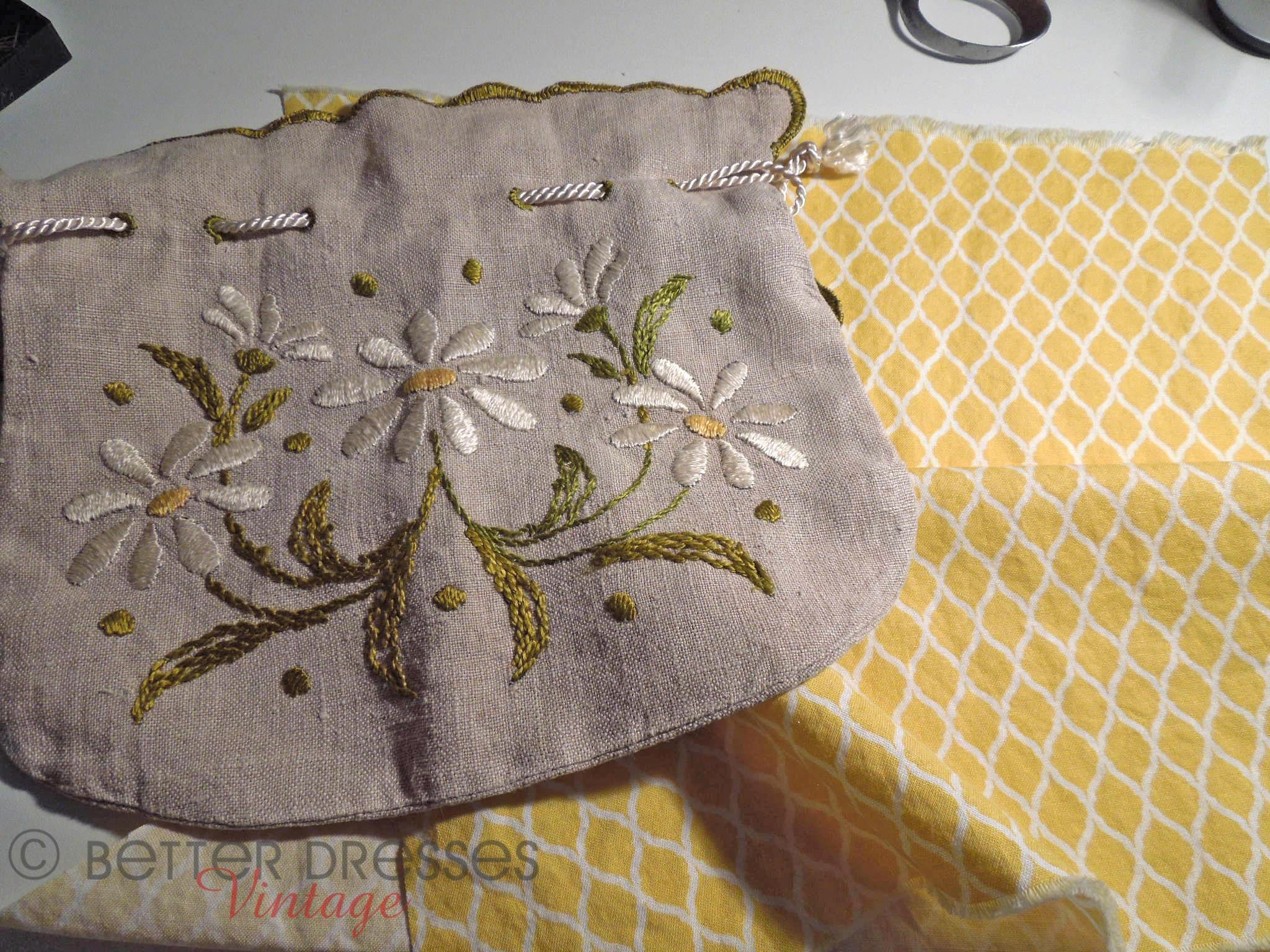 Lining an Antique Reticule