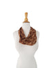 60s/70s Vera Japanese Maple Leaves Infinity Scarf