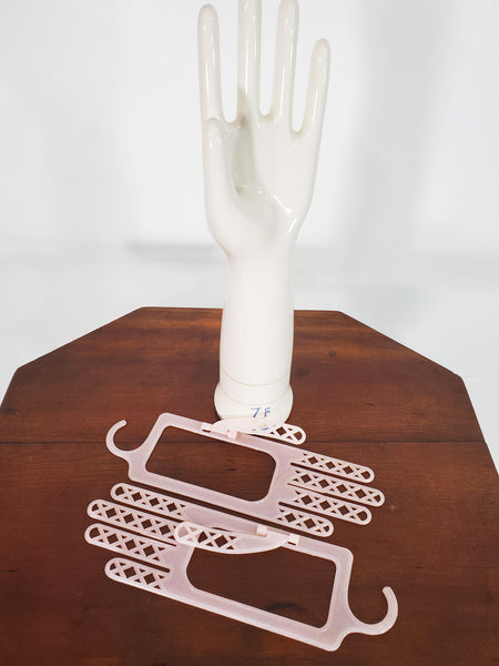 midcentury plastic glove drying forms