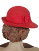 80s Red Straw Hat