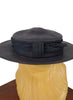 back view of 50s boater hat