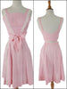 70s Crop Top and A-Line Skirt in Pink Gingham - sm