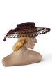 other side of 40s horsehair cartwheel hat