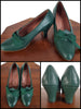 Multiple views of American Duchess Hazel Shoes in Green