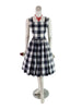 50s/60s B&W Gingham Dress 