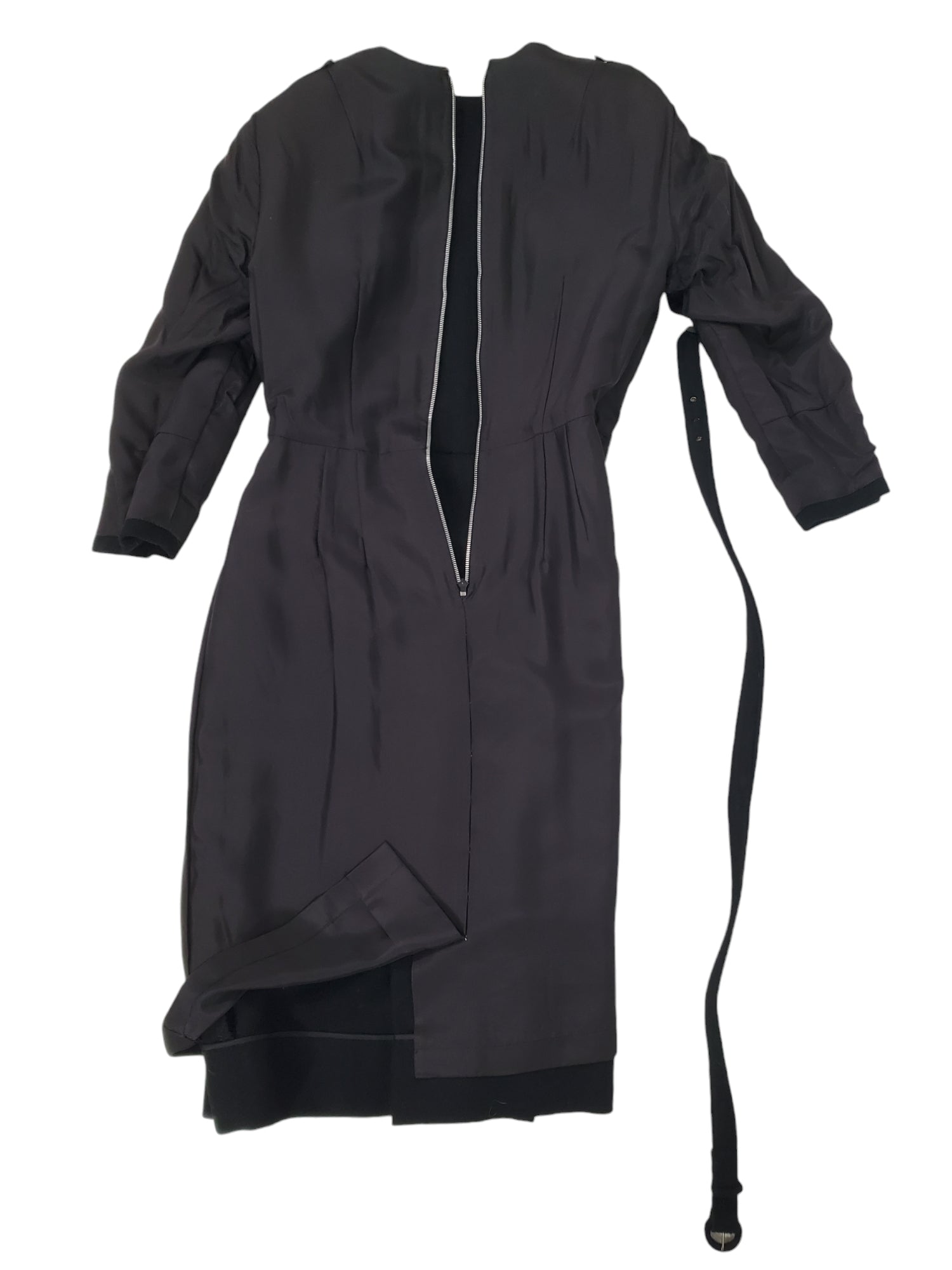 50s/60s Little Black Sheath Dress With Three-Quarter Sleeves - sm Better Dresses Vintage 50s/60s Little Black Sheath Dress With Three-Quarter Sleeves - sm Better Dresses Vintage