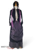 Purple bustle dress set front view