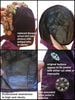 Details of bonnet and buttons