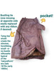 Bustle dress skirt interior details