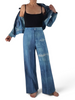 Denim pantsuit