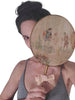 Face screen hand fan