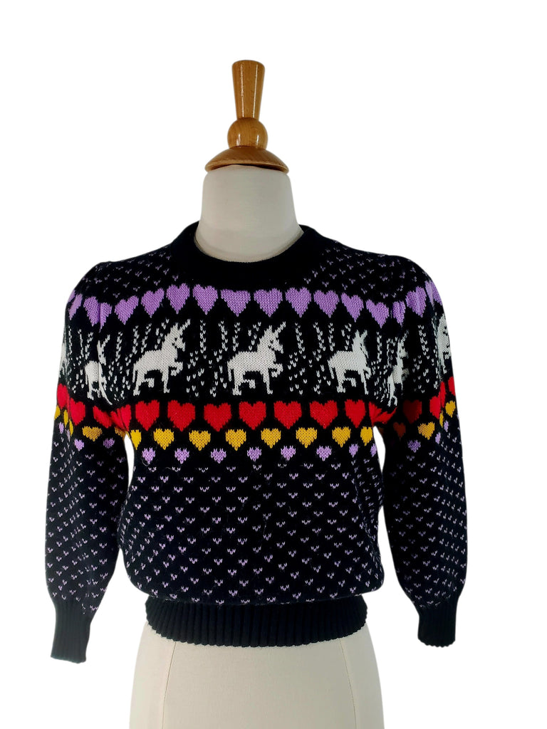 80s Unicorn Sweater