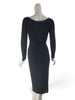 Back of 1950s Long Sleeve Wiggle Dress