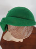 top view of 50s sculptural hat