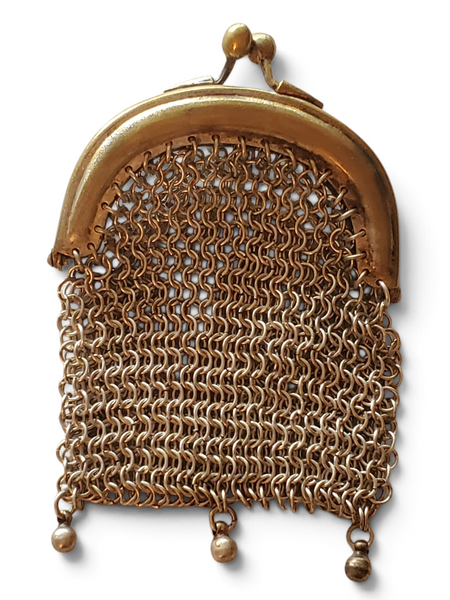Antique chainmail coin purse