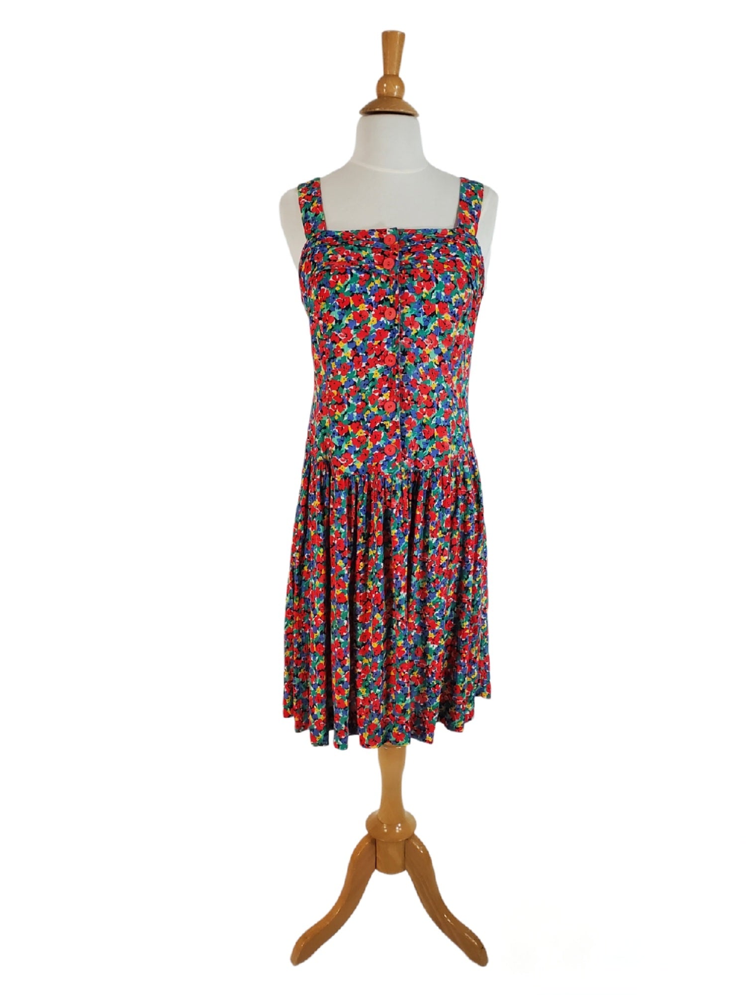 80s Does 20s Bright Floral Drop Waist Sundress Better Dresses Vintage 80s Does 20s Bright Floral Drop Waist Sundress Better Dresses Vintage