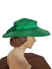 80s Green Picture Hat Right Side View