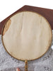 back view of antique silk hand fan