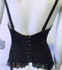 50s Triumph Red and Black Bustier - back