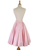 50s Pink Full-Circle Skirt - with crinoline, back