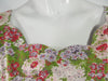 50s Circle Skirt Floral Day Day at Better Dresses Vintage. Neckline close-up.