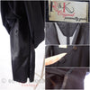 40/50s Black Rayon Dress - details and label R&K Original