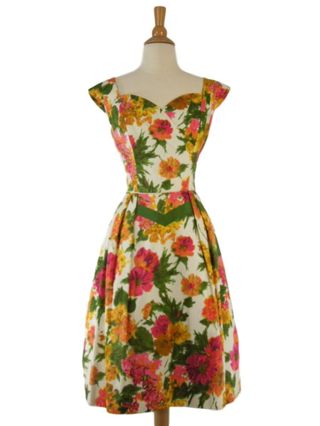 50s Shannon Rodgers Floral Party Dress
