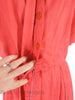 50s/60s Red Shirtwaist at Better Dresses Vintage - closure detail