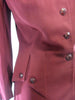 Costume en laine bordeaux des années 40