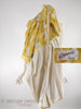 50s/60s Yellow + Gray Shirtwaist Dress - interior and label