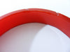 30s Red Carved Bakelite Bangle Bracelet