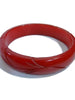 30s Red Bakelite Bangle Bracelet